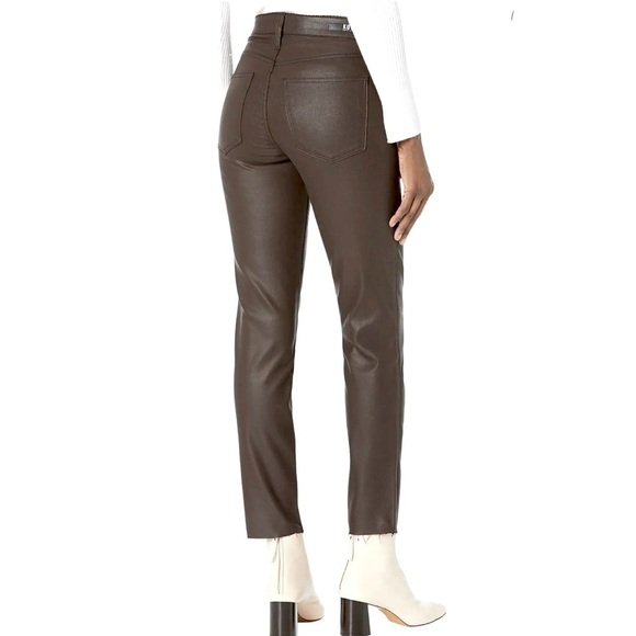 KUT from the KLOTH Rachel FAB AB Mom Jean Raw Hen Coated Jeans Plus Size 18 NWT - Picture 6 of 6